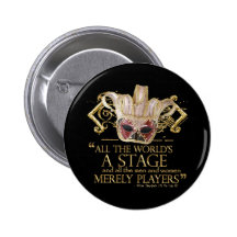 As You Like It Stage Quote (Gold Version) Pins