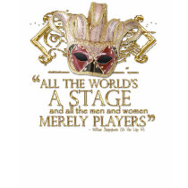 As You Like It Stage Quote (Gold Version)