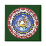 ASA Cipher Wheel 1 Refrigerator Magnet