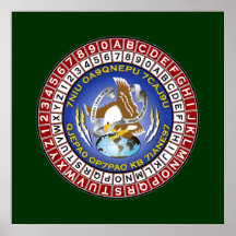 ASA Cipher Wheel 1 Poster