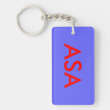 ASA RECTANGULAR ACRYLIC KEY CHAIN