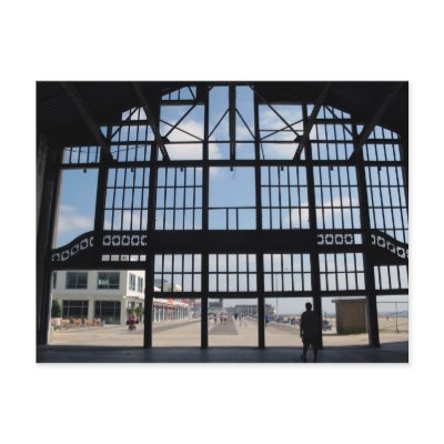 Asbury Park NJ Boardwalk View from Casino Building Post Cards by Thejerseyshore