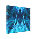 Ascending Spirit Aqua Abstract Canvas Art Print Gallery Wrapped Canvas