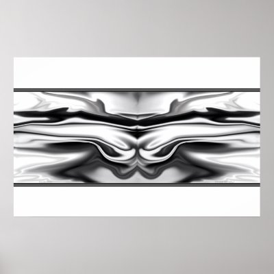 Ascension - chrome angel abstract print by dbvisualarts