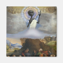Ascension of Alien Jesus Fridge Magnets