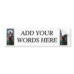 Ascension of Jesus stained glass window Bumper Sticker