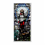 Ascension of Jesus stained glass window photo sculptures