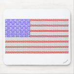 ASCII American Flag mousepads