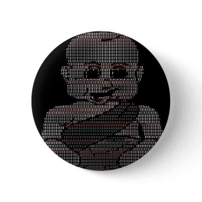 ASCII Baby Button by terrenceross