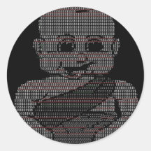 ASCII Baby Round Sticker