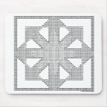 ASCII Chaos Arrows Mouse Mat