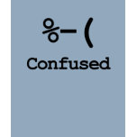ASCII Confused t-shirts