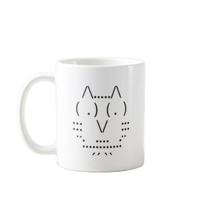 Ascii Owl Coffee Mugs by SuperDuperKawaii