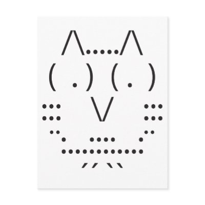 Ascii Owl Post Cards by SuperDuperKawaii