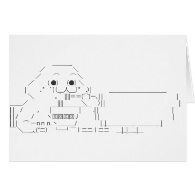 ASCII Soup Card by BBSPink