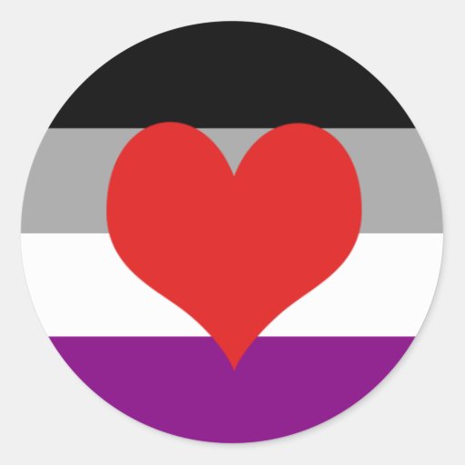 Asexual Pride Round Sticker Zazzle 4693