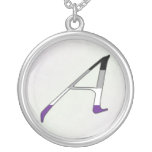 Asexual Pride "Scarlet" Letter A Necklace