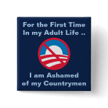 Ashamed of Countrymen Button