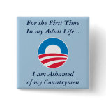 Ashamed of Countrymen buttons