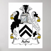 Ashe Family Crest Print