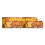 asheville music art bumper sticker