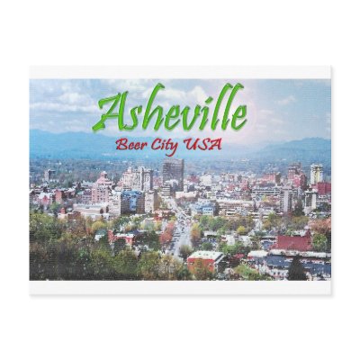 ASHEVILLE, NORTH CAROLINA POST CARD by ryanephillips