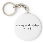 ASHLEY AND RAY JAY KEY CHAINS