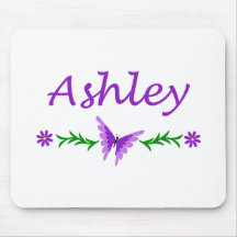 Ashley (Purple Butterfly) Mousemat