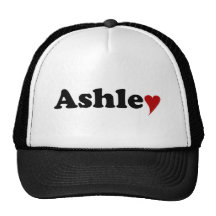Ashley with Heart Trucker Hats