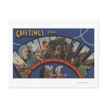 Ashville, North Carolina - Large Letter Scenes Post Card