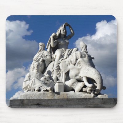 Asia - Albert Memorial Hyde Park London England Mouse Mat by Tucana