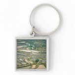 Asia, China. Flooded rice terraces near Nano Key Chains