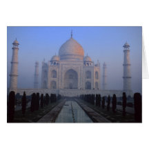 Asia; India; Agra. Taj Mahal. Greeting Card