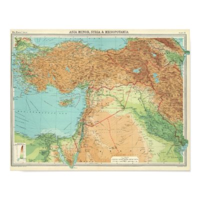 Asia Minor, Syria & Mesopotamia Print by davidrumsey