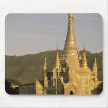 Asia, Myanmar, Inle Lake. Pagodas. Mousepad