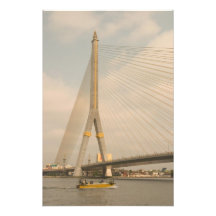 Asia, Thailand, Bangkok, bridge over Chao Photographic Print