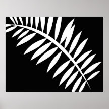 Asian Abstract Leaf 1 Posters