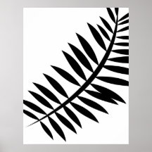 Asian Abstract Leaf 4 Print
