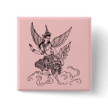 ASIAN ART ANGEL BUTTON