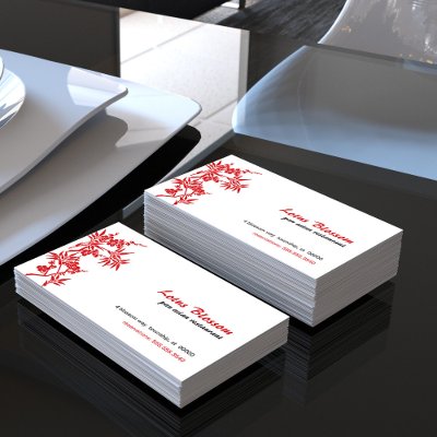 Asian Blossom Business Card by starstreambusiness