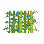 Asian Blue Birds Photo Cutout
