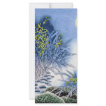 Asian Blue Watercolor Rack Card