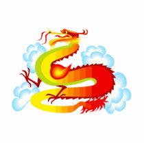 Asian Dragon in Clouds