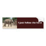 Asian Elephant Walking Bumper or Room Sticker