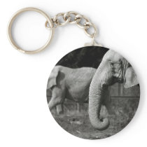 Asian Elephants Keychain