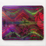 Asian figures with abstract designs mousepad
