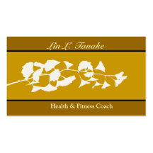 Asian Flare Ginkgo Business Card