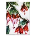 asian flowers cards