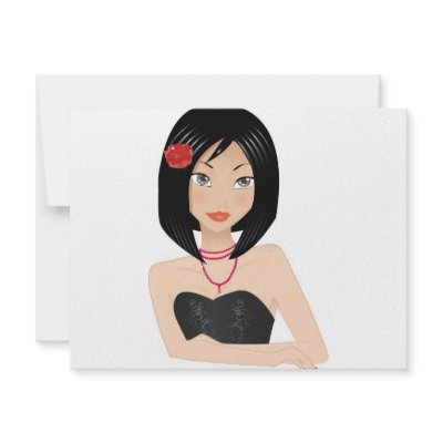 Asian Girl Personalized Announcement by Melisende