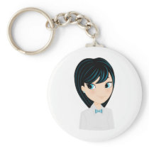 Asian girl keychains